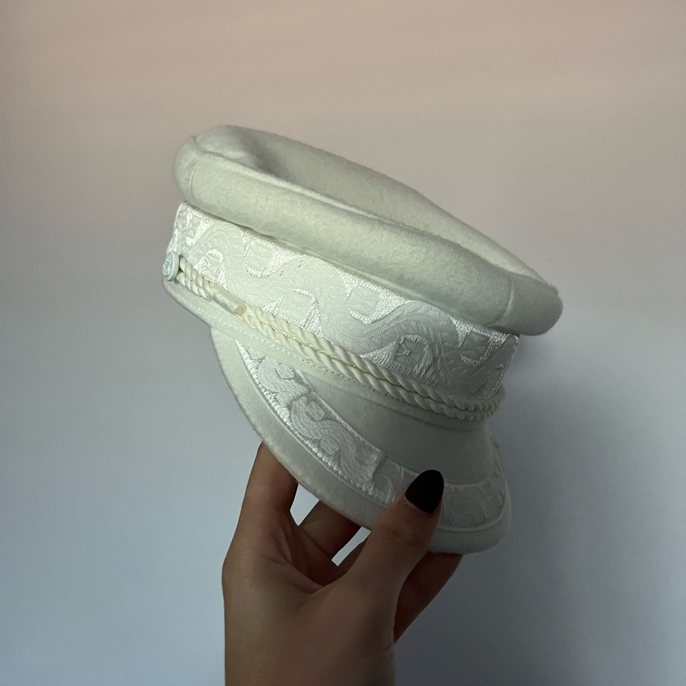 Lack Of Color cream Embroidered Hat